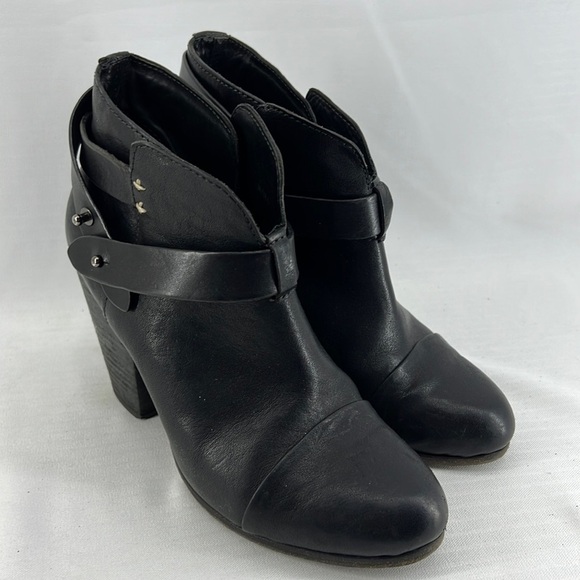Rag & Bone Harrow Leather Ankle Boots - Picture 1 of 11